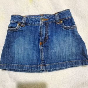 Carter's Baby Girl Denim Mini Skirt Sz 24 months